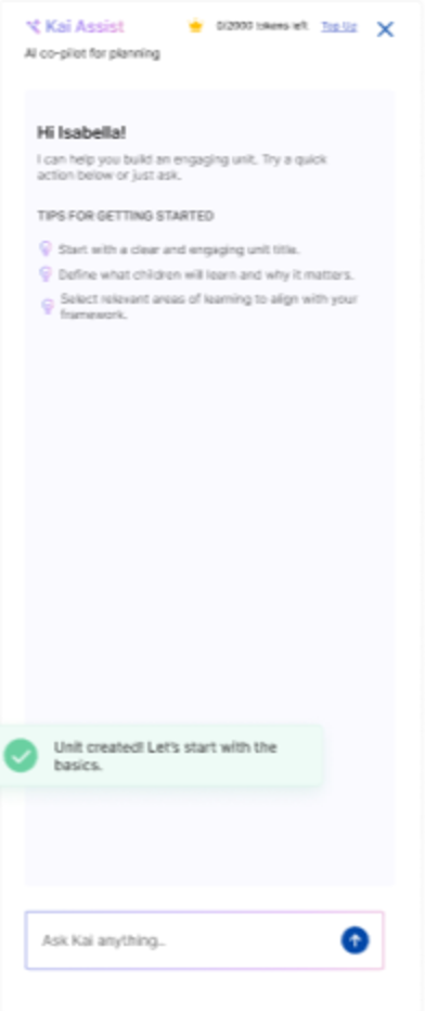Kai Assist, the AI co-pilot for planning in aKadmy